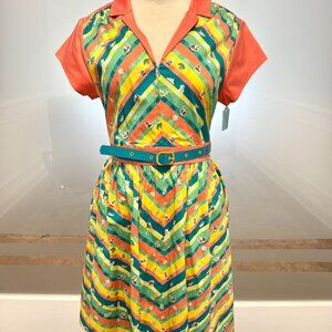 Disney Dress Shop | Play in the park | Zipper front | Collar | Belt  | NWT